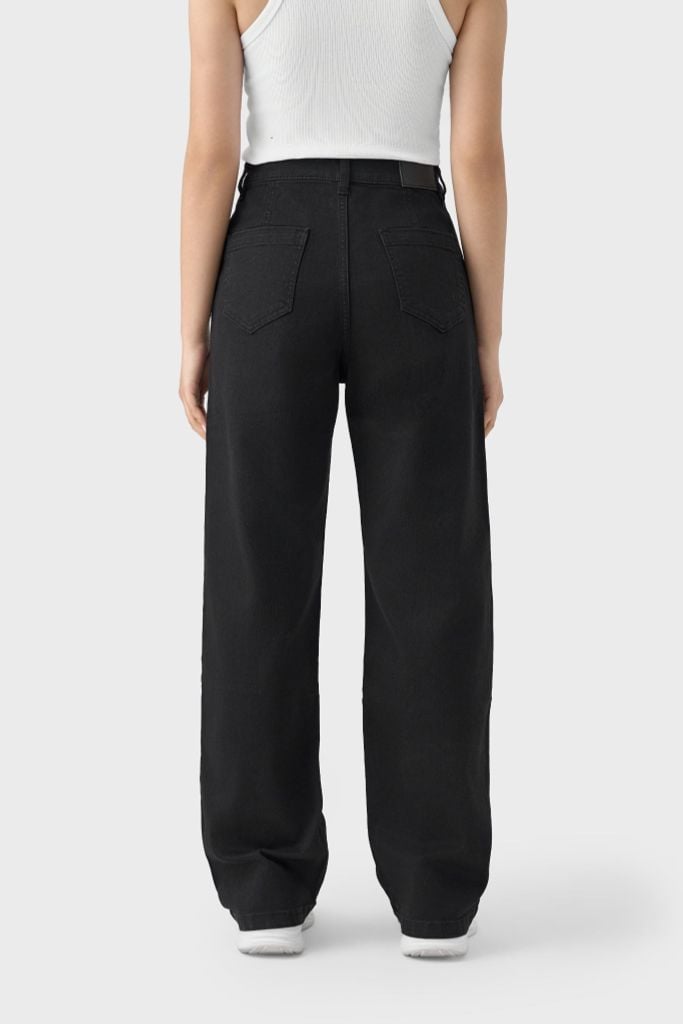 Quần Jeans Nữ Dài Ống Suông Vừa