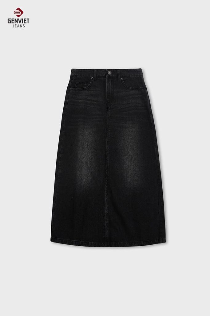 Chân Váy Jean - Juyp Jeans Nữ Dáng Suông