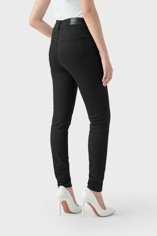 Quần Jean Nữ Form Slim Cơ Bản Màu Đen – Ôm Gọn Dáng, Co Giãn Thoải Mái