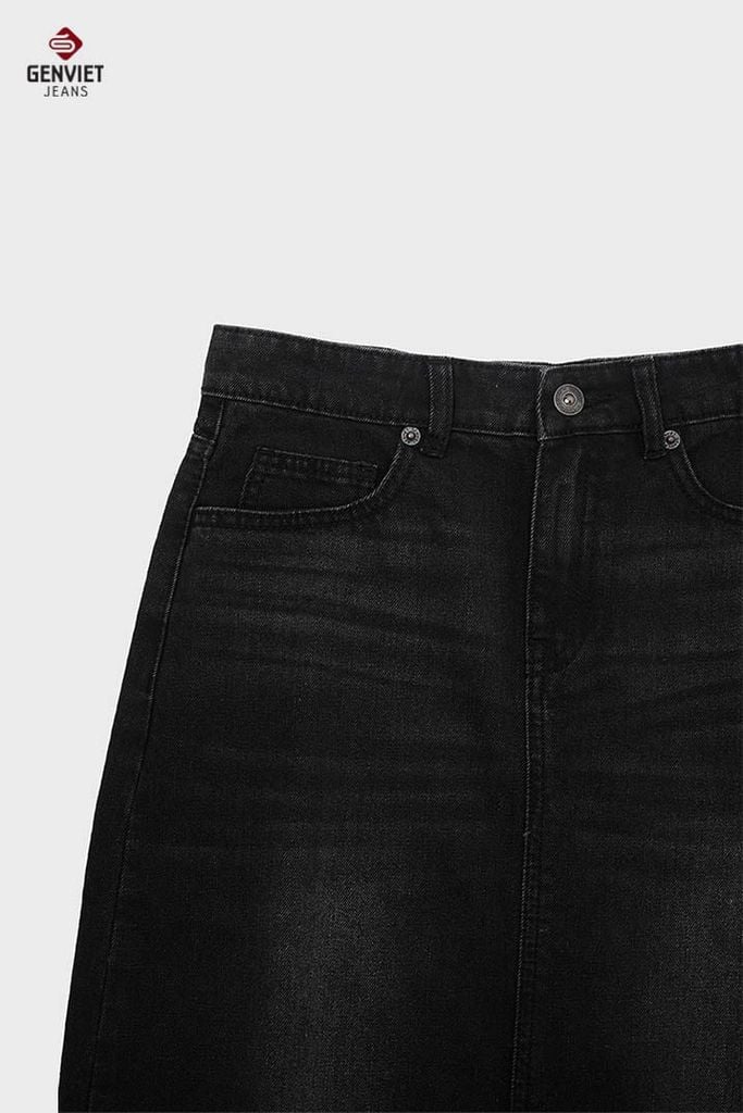 Chân Váy Jean - Juyp Jeans Nữ Dáng Suông