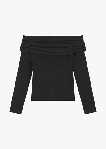 Áo Thun Nữ Trễ Vai Dài Tay GENVIET Dáng Ôm