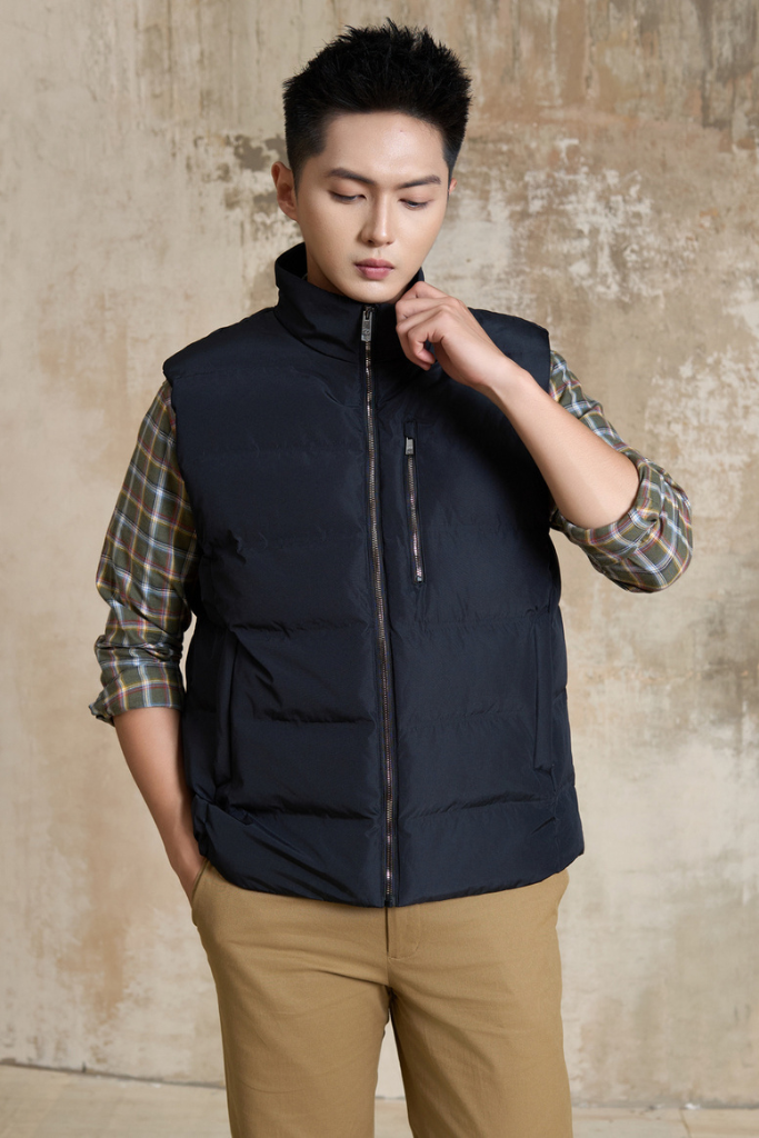 Áo Phao Gile 3 Lớp Chần Bông - Cổ Cao Cản Gió, Giữ Ấm Tốt