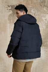 Áo Phao 3 Lớp Chần Bông Có Mũ Tháo Rời - Tay Bo Chun, Ấm Áp