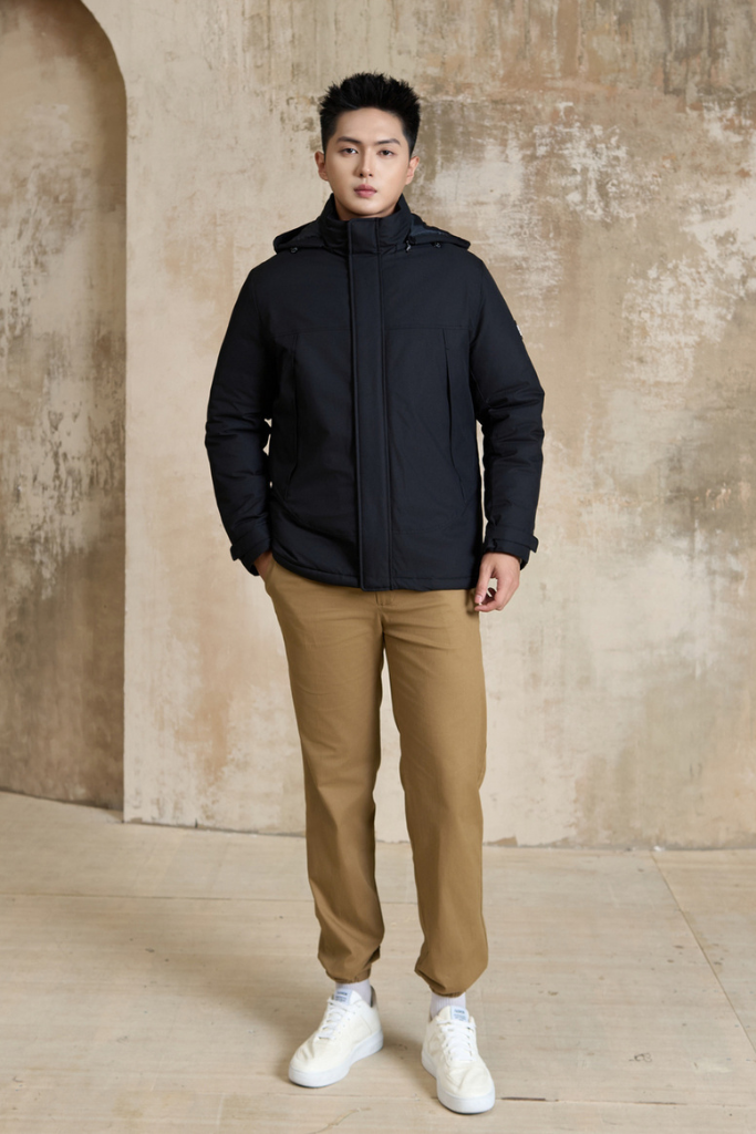 Áo Phao 3 Lớp Trần Bông Có Mũ - Ấm Áp, Cản Gió, Chất Liệu Cao Cấp