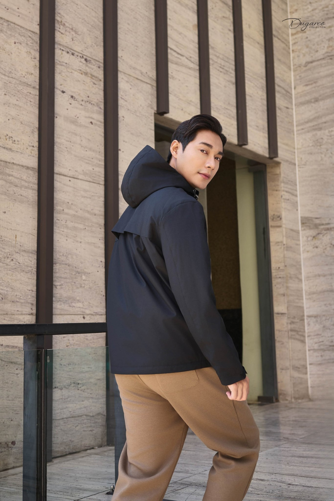 Áo Khoác Gió Nam 2 Lớp Có Mũ - Chất Liệu Cao Cấp Cản Gió, Chống Nước