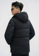 Áo Khoác Phao Nam 3 Lớp Dáng Lửng - Chống Nước, Chắn Gió