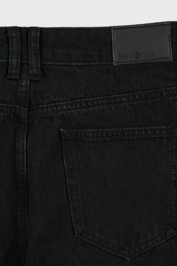 Quần Jean Nữ Ống Suông Vừa Cotton Denim Cao Cấp - Cạp Cao Hack Dáng Thon Gọn Tinh Tế