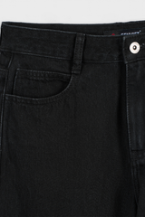 Quần Jean Nữ Ống Suông Vừa Cotton Denim Cao Cấp - Cạp Cao Hack Dáng Thon Gọn Tinh Tế