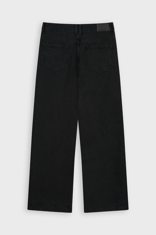Quần Jean Nữ Ống Suông Vừa Cotton Denim Cao Cấp - Cạp Cao Hack Dáng Thon Gọn Tinh Tế