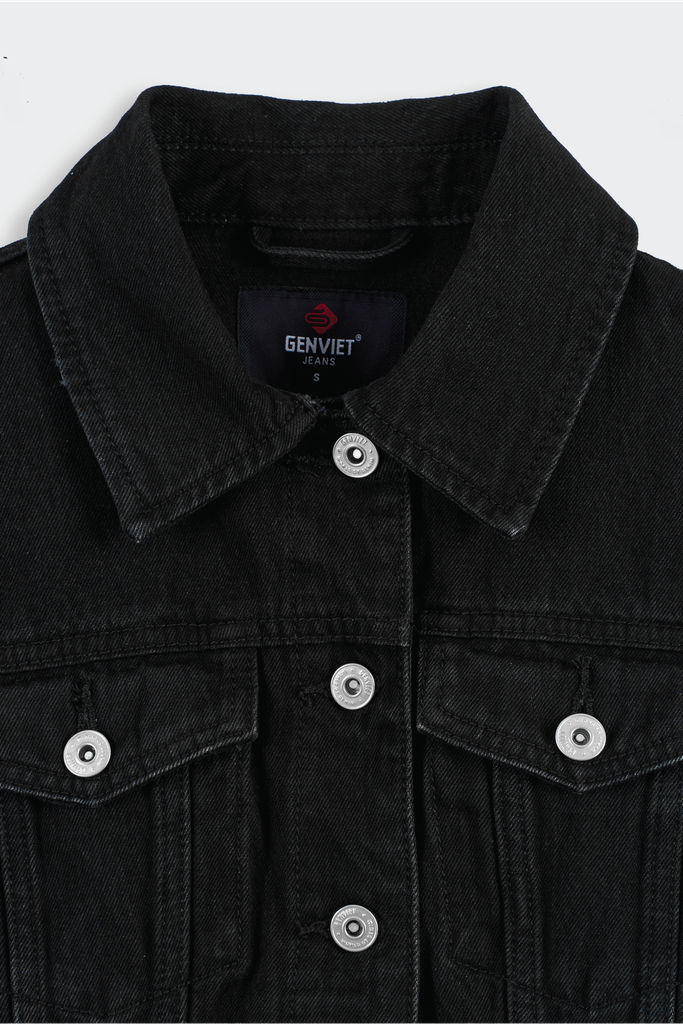 Áo Khoác Jean Nữ Ôm Vừa Cotton Denim Cao Cấp - Tôn Dáng Trẻ Trung Thời Thượng