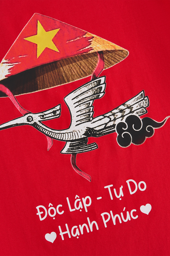 Áo Thun Yêu Nước Cộc Tay Unisex Dáng Suông