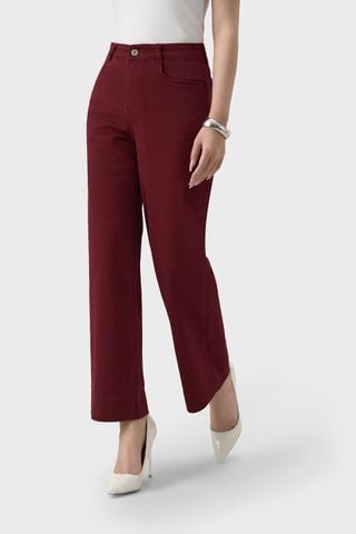 Quần Kaki Dài Nữ Phom Suông - Phong Cách Trẻ Trung, Thanh Lịch