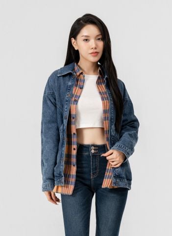 Áo Khoác Jeans Nữ 1 Lớp