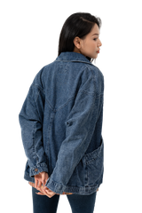 Áo Khoác Jeans Nữ 1 Lớp