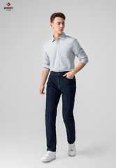 Quần Jeans Nam Ống Col Đứng