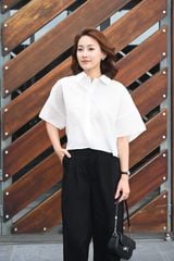 Quần Kaki Nữ Ống Suông Cotton Twill Cao Cấp - Tôn Dáng Thời Thượng