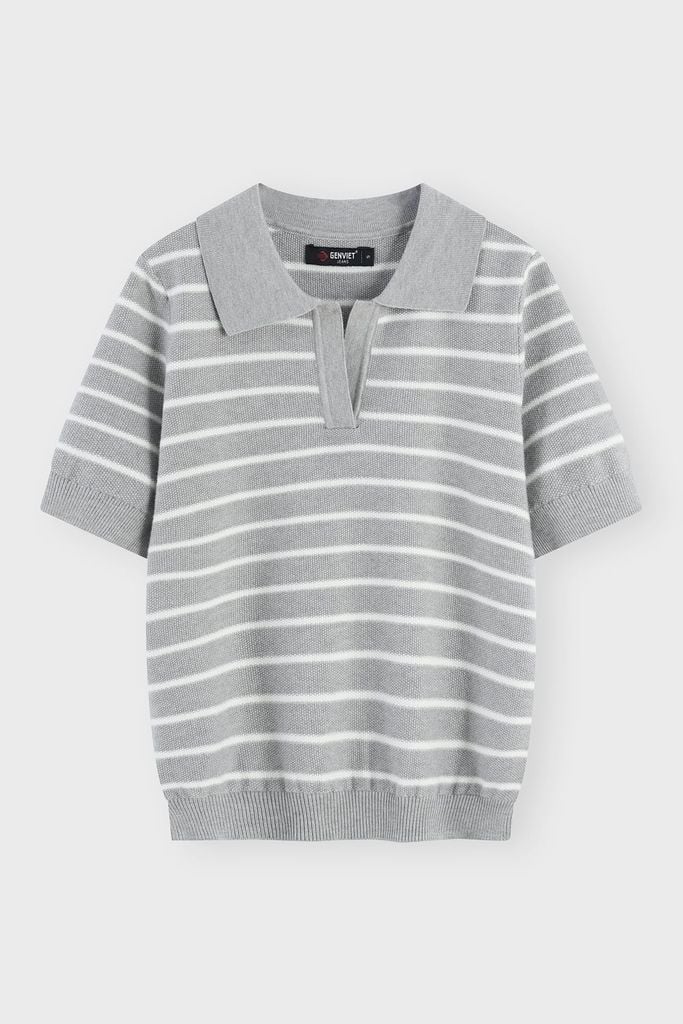 Áo Len Cộc Tay Nữ Cổ Polo Len Dệt Cotton Mềm Mát Cao Cấp - Trẻ Trung, Chuẩn Form Thanh Lịch