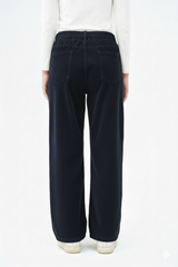 Quần Nhung Nữ Ống Suông - ​Cạp Chun Sau Thoải Mái