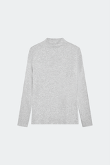 Áo Thun Cổ Lọ Nữ Dài Tay Slim-Fit Thun Dệt Đôi Cao Cấp - Co Giãn 4 Chiều Giữ Ấm Êm Ái