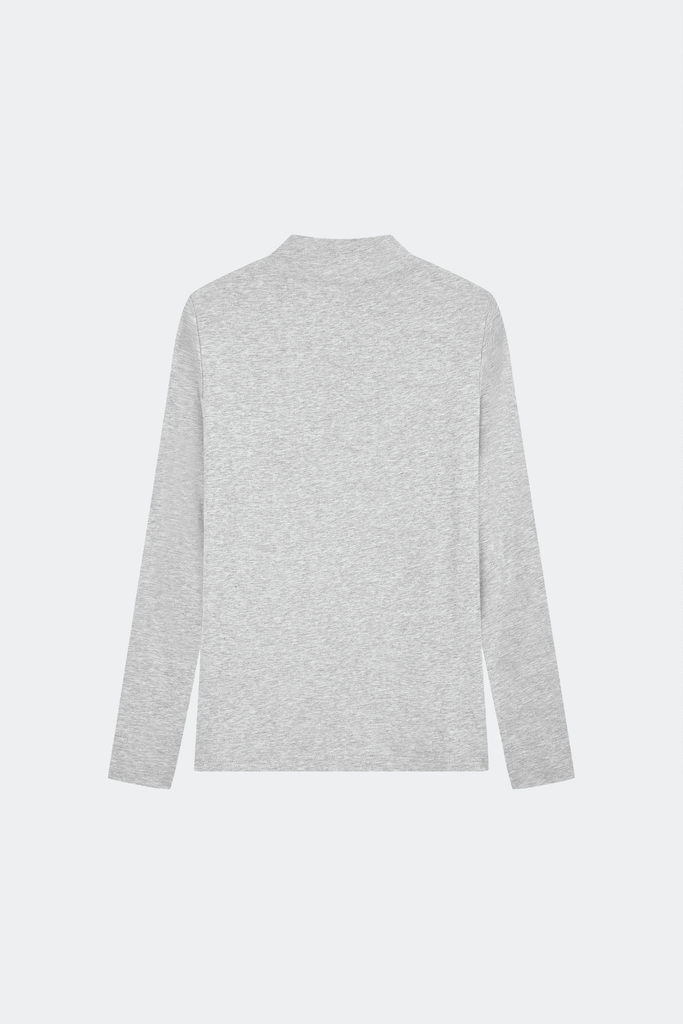Áo Thun Cổ Lọ Nữ Dài Tay Slim-Fit Thun Dệt Đôi Cao Cấp - Co Giãn 4 Chiều Giữ Ấm Êm Ái