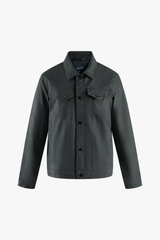 Áo Da Nam Cao Cấp - Khoác Da PU Mềm Dáng Trucker