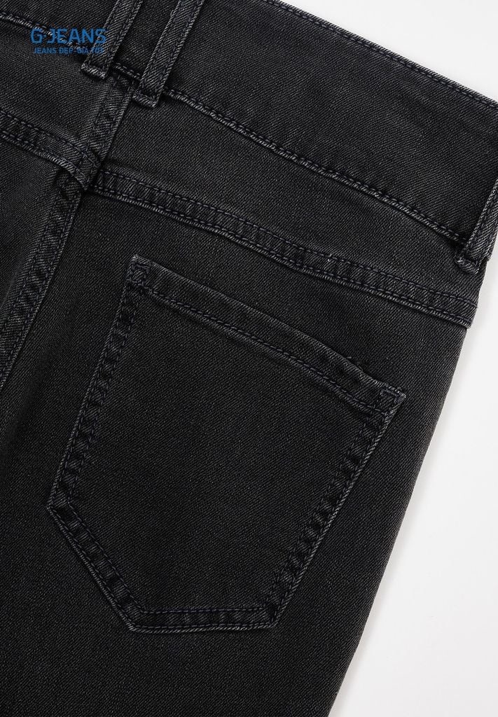 Quần Jeans Nữ Suông Vảy