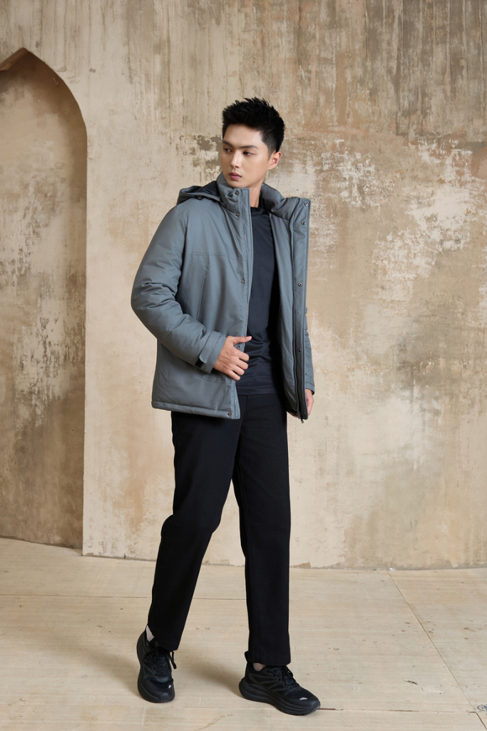 Áo Phao 3 Lớp Trần Bông Có Mũ - Ấm Áp, Cản Gió, Chất Liệu Cao Cấp