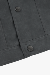 Áo Da Nam Cao Cấp - Khoác Da PU Mềm Dáng Trucker