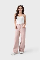 Quần Jean Nữ Dáng Suông Premium – Snow Wash Độc Bản