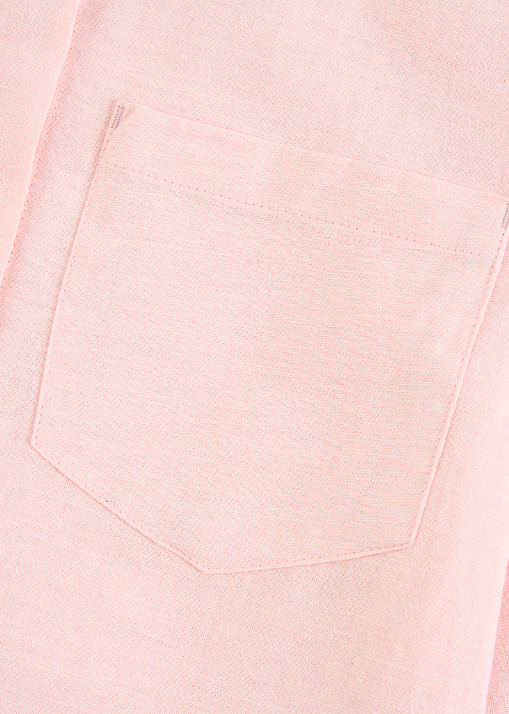 Áo Sơ Mi Nữ Dài Tay Croptop - Vải Thô Trẻ Trung Năng Động