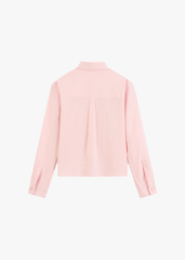 Áo Sơ Mi Nữ Dài Tay Croptop - Vải Thô Trẻ Trung Năng Động