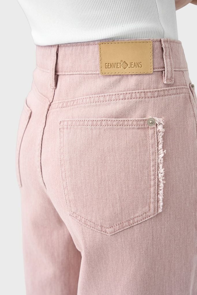 Quần Jean Nữ Dáng Suông Premium – Snow Wash Độc Bản