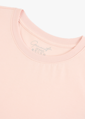 Áo Thun Nữ Cộc Tay Phom Suông - Thiết Kế Gấu Bo Cong Trẻ Trung