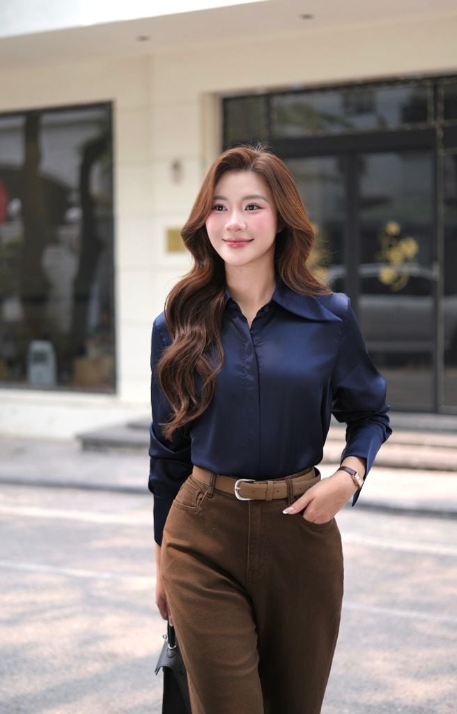 Quần Kaki Dài Nữ Form Suông - Phong Cách Trẻ Trung, Thanh Lịch