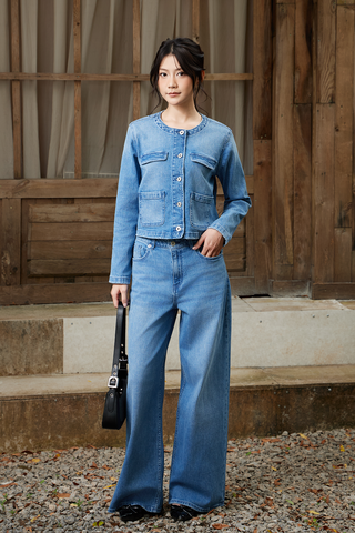 Quần Dài Jeans Nữ Dáng Suông