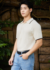 Áo Polo Cộc Tay - Mongtoghi Dệt Kim Lịch Lãm
