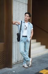 Quần Dài Jeans Nam Col Đứng