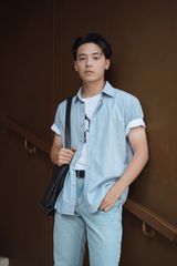 Áo Sơ Mi Nam Cộc Tay Form Suông - Chất Liệu Thô Thoáng Mát, Trẻ Trung