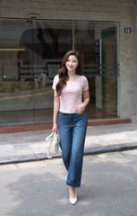 Quần Jean Nữ Ống Suông Cạp Cao - Tôn Dáng Trẻ Trung, Thoải Mái Mọi Lúc