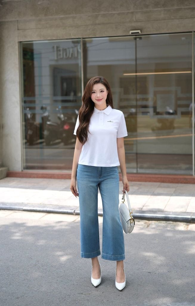 Áo Polo Nữ Cộc Tay Croptop - Chất Thun Cao Cấp, Tôn Dáng
