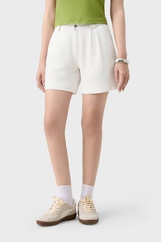 Quần Sooc Nữ Dáng A Kaki - Thiết Kế Cạp Cao Hack Dáng Cực Đỉnh