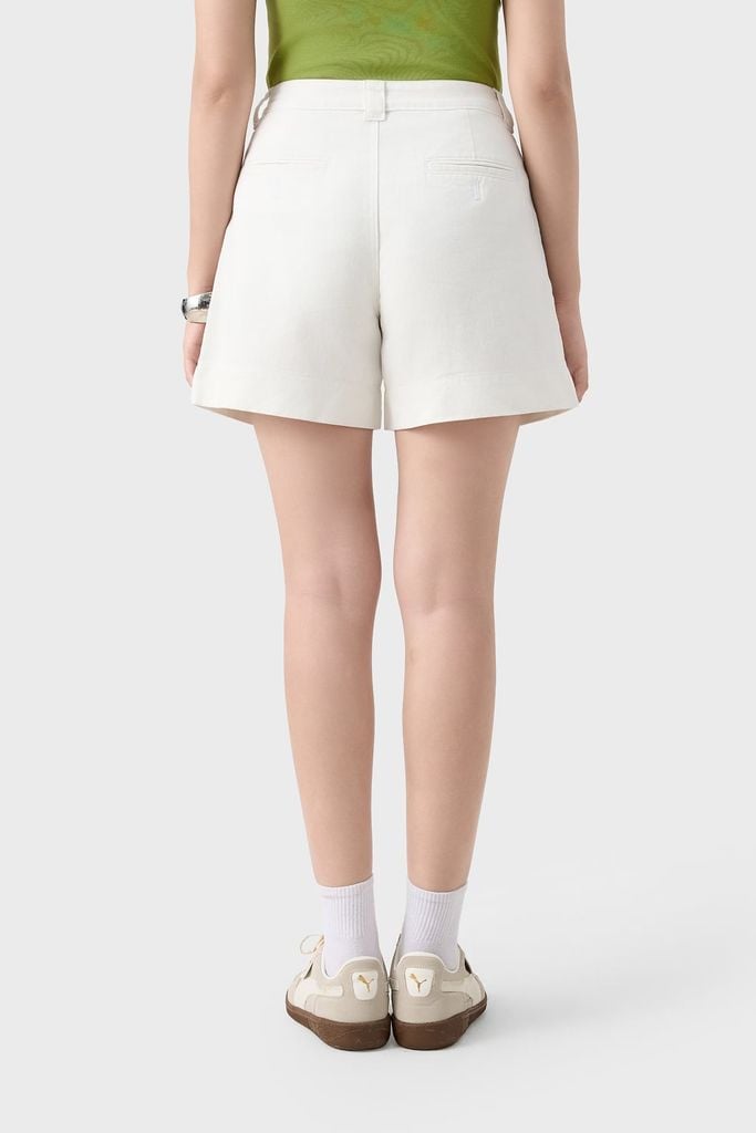 Quần Sooc Nữ Dáng A Kaki - Thiết Kế Cạp Cao Hack Dáng Cực Đỉnh