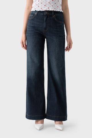 Quần Jean Nữ Form Suông Vảy – Dáng Thon Gọn, Che Khuyết Điểm Tinh Tế