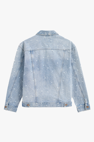 Áo Khoác Jeans Nam 1 Lớp Suông Vừa
