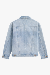 Áo Khoác Jeans Nam 1 Lớp Suông Vừa