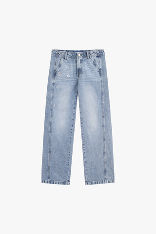 Quần Dài Jeans Nữ Dáng Suôg