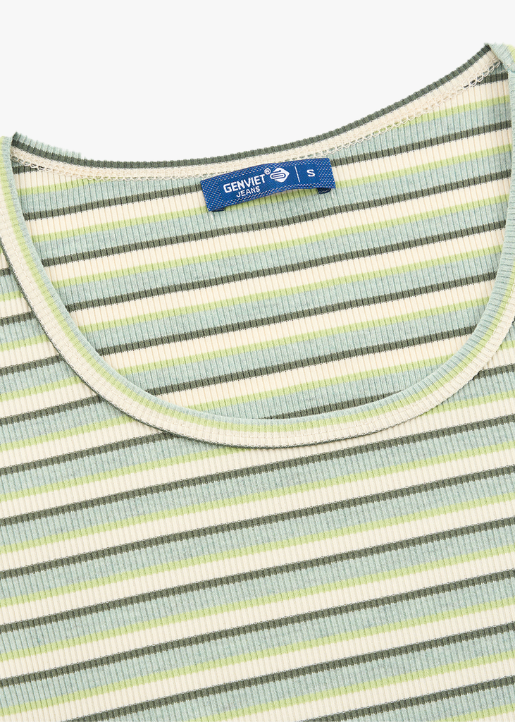 Áo Thun Nữ Cộc Tay Form Ôm Cổ Tròn - Chất Thun Tăm Co Giãn Tôn Dáng