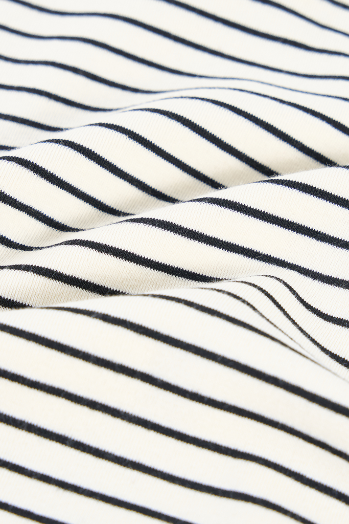 Áo Thun Sát Nách Nữ Kẻ Ngang Cổ Cao