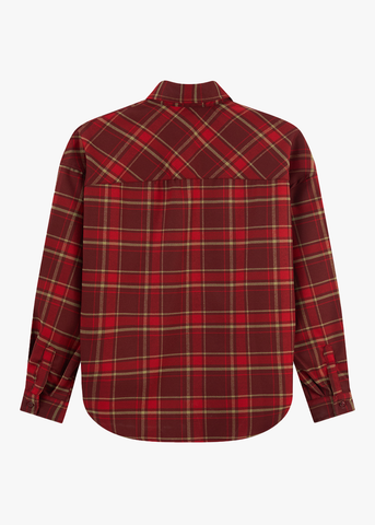 Áo Sơ Mi Nữ Kẻ Thô Dài Tay