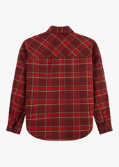 Áo Sơ Mi Nữ Kẻ Thô Dài Tay